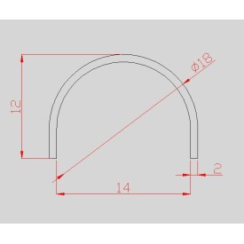 1/2 ROND CREUX BARRE DEMI TUBE ACIER PROFIL A FROID - www.esse.fr