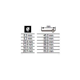 FRAISES À CHANFREINER 3 DENTS HSS DIN335 FORME C90° - www.esse.fr