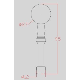 BOULE ACIER ESTAMPE AVEC SUPPORT FER FORGE - www.esse.fr