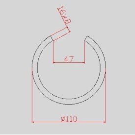 CERCLE OUVERT ACIER OU ALUMINIUM EN PLAT - www.esse.fr