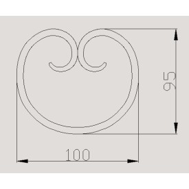 VOLUTE EN C FER PLAT - FORGE A CHAUD - www.esse.fr