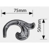 VOLUTE FEUILLE ACIER MOULE SOUDABLE DROIT OU GAUCHE - www.esse.fr