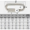 MAILLONS À VISSER GRANDE OUVERTURE ACIER ZINGUÉ Ø3,5 À Ø12