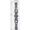 BALUSTRE LARGE - DIMENSIONS : 655 x 95 - www.esse.fr