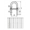 ETRIERS AVEC PLATINES INOX A4 POUR TUBES M4 À M12 - www.esse.fr