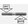 TIGE FILETÉE A4 DOUBLE PAS DROITE GAUCHE INOX 316 M6 ou M8