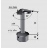 SUPPORT MAIN COURANTE 90° INOX TUBE Ø 42.4 OU 48,3 - www.esse.fr