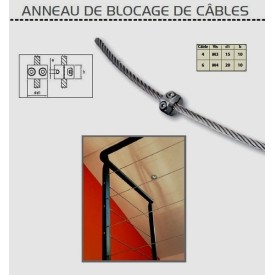 ANNEAU BLOCAGE CABLE INOX 304 Ø 4 MM OU Ø 6 MM - www.esse.fr