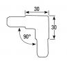 RACCORD ANGLE INOX 304L PROFIL SPECIAL Ø18 TOLE - www.esse.fr