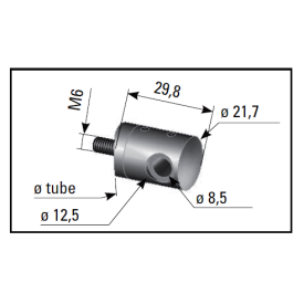 CONNECTEUR INOX APPLIQUE DEPART CABLE S/TUBE Ø42,4 - www.esse.fr