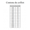 COFFRET 570 PCS VIS TÊTE H INOX A2 DIN933 FILETAGE TOTAL - www.esse.fr