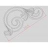 DÉCOR D'ANGLE ALUMINIUM 4 ÉLÉMENTS VOLUTES FONTE ALU - www.esse.fr