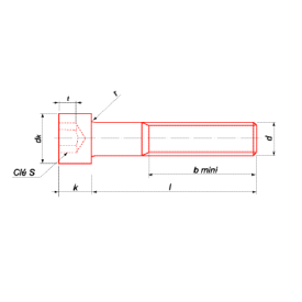 VIS CHC INOX MARIN A4/70 DIN 912 FILETAGE PARTIEL - www.esse.fr