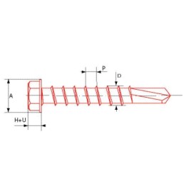 VIS AUTOPERCEUSE TÊTE HEXAGONALE ZINGUÉ DIN 7504-K - www.esse.fr