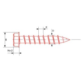 VIS À TÔLE TÊTE HEXAGONALE DIN 6928 ACIER ZINGUÉ - www.esse.fr