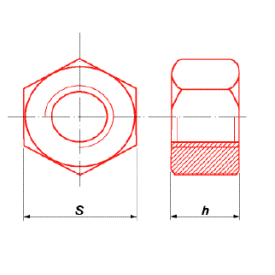 ÉCROU HEXAGONAL BRUT ASTM A 194 B7 2H M10 À M42 - www.esse.fr