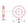 RONDELLE BOULON CHARPENTE PLATE ÉPAISSE ZINGUÉE - www.esse.fr