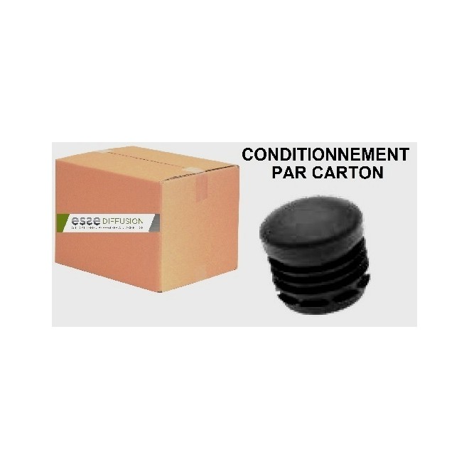 CARTON EMBOUTS PATINS ÉPAIS RONDS NOIRS OU BLANCS - www.esse.fr