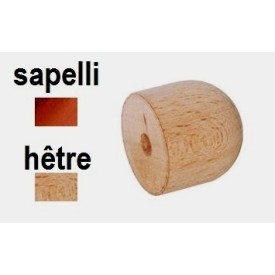 EMBOUT FINITION BOIS HÊTRE OU SAPELLI Ø 42 OU 48 - www.esse.fr