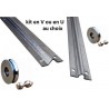 KIT INOX 304 ROUES U + RAILS + OLIVES SUPPORT INTÉRIEUR - www.esse.fr