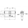 CYLINDRE EUROPÉEN STANDARD LAITON POUR SERRURE EN I - www.esse.fr