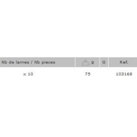 BOÎTE DE 10 LAMES CUTTER 18 MILLIMÈTRES MOB MONDELIN - www.zabarno.com