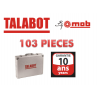 MALETTE ALUMINIUM 103 PIÈCES TALABOT PAR MOB - www.zabarno.com