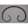 VOLUTE ACIER FORGÉ À CHAUD EN C 250x150 FER PLAT 40X8 - www.esse.fr