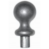 POINTE FER DE LANCE ALUMINIUM BOULE RONDE Ø30 HAUTEUR 50 - www.esse.fr