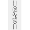 VOLUTE BALUSTRE ACIER FORGÉ DOUBLE FIXATION CARRÉE - www.esse.fr