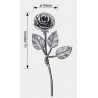 ROSE DÉCOR - ø70 - TIGE 200 - EN TÔLE ACIER ESTAMPÉ -  www.esse.fr