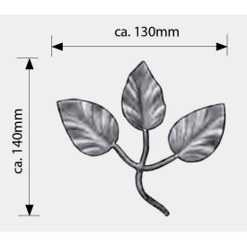 FEUILLES ROSIER EN TÔLE ACIER - www.esse.fr