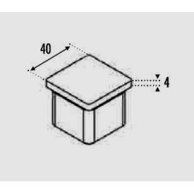 FINITION PLATE TUBE CARRÉ 40X40 ÉP 2MM INOX 316 - www.esse.fr