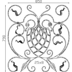 PANNEAU RAMPE EN PLAT DE 25 X 8, 870 X 810 - www.esse.fr