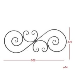 DECOR VOLUTE PORTAIL 900X330 DIAMETRE 14 - www.esse.fr