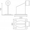 BUTÉE POUR PORTAIL COULISSANT SUR PLATINE A VISSER - www.esse.fr