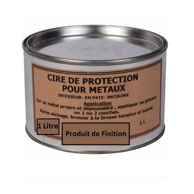 CIRE INCOLORE DE PROTECTION POUR MÉTAUX 1 LITRE - www.esse.fr