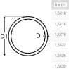 ANNEAUX RONDS DE SÉCURITÉ Ø1,5 INOX 316 A4 - Ø10 À Ø30