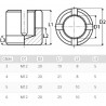 TERMINAISON CÂBLE TÊTE FRAISÉE PLATE À SERTIR INOX A4 - www.esse.fr