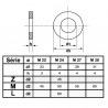 RONDELLE INOX A2 PLATE Z M L LL NFE 25514 M3 À M30 - www.esse.fr