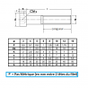 VIS CHC TÊTE BASSE 8.8 ZINGUÉ FILETAGE PARTIEL DIN 7984 - www.esse.fr