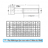 VIS CHC TETE BASSE DIN 7984 BRUT 10.9 FILETAGE PARTIEL - www.esse.fr