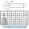 VIS TÊTE BASSE TORX CZX 8.8 BRUT OU ZINGUÉ 14580 25111 - www.esse.fr