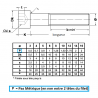 CHC DIN 912 ISO 4762 ACIER ZINGUÉ 8.8 FILETAGE PARTIEL - www.esse.fr