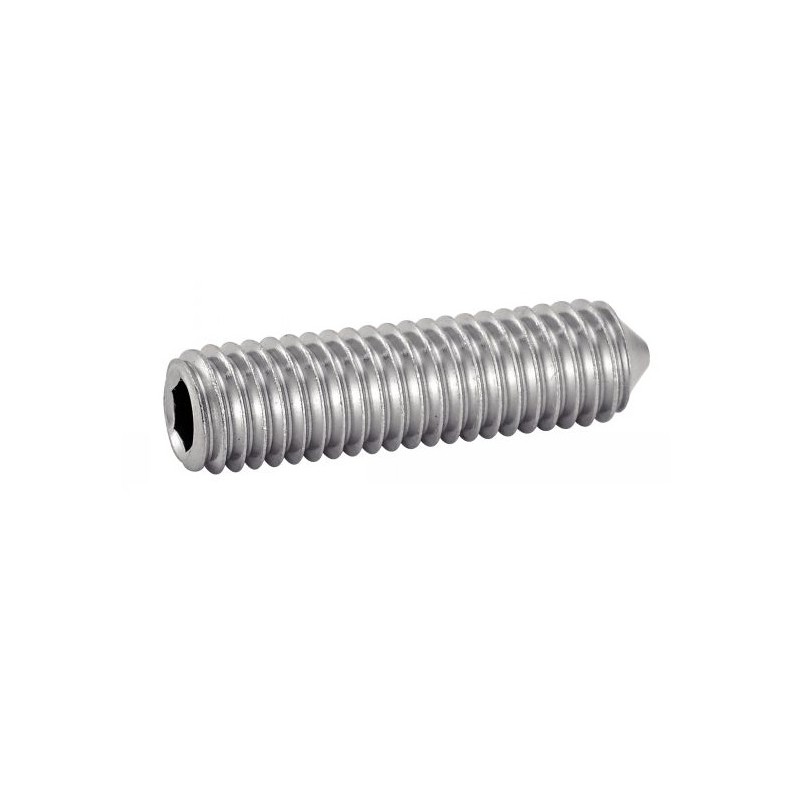 VIS STHC INOX A2 PLAT CUVETTE TÉTON POINTEAU DIN 913 916 - www.esse.fr