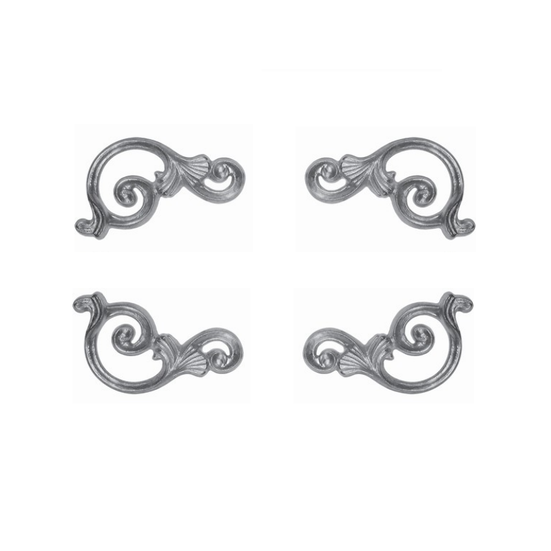 DÉCOR D'ANGLE ALUMINIUM 4 ÉLÉMENTS VOLUTES FONTE ALU - www.esse.fr