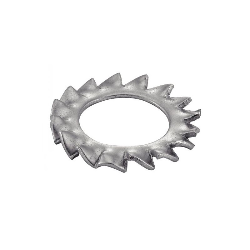 RONDELLE ÉVENTAIL INOX A2 DENTURE EXTÉRIEUR AZ DIN 6798 A