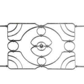 PANNEAU COMPOSÉ FER AVEC BOULE CENTRALE ACIER FORGÉ - www.esse.fr