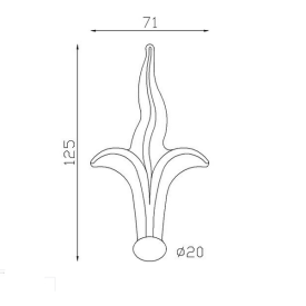 FER DE LANCE POINTE ACIER FORGÉ BARREAU ROND/CARRÉ - www.esse.fr