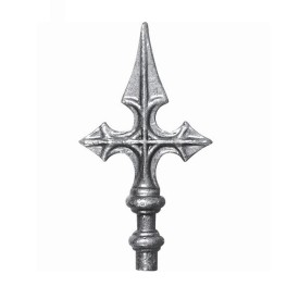 FER DE LANCE ACIER FORGÉ POINTE FORME DE CROIX 160 x 82 - www.esse.fr